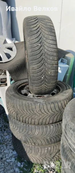 Зимни Гуми с джанти 5х100 r14, снимка 1
