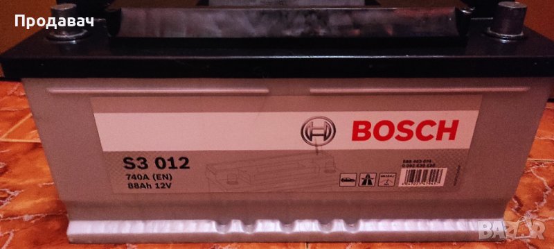 Акумулатор Bosch 88 Ah, 12V, S3, десен + 740А, снимка 1