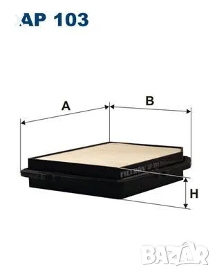 FILTRON AP103 Въздушен филтър 1.5, 1.5 i 16V, 1.6 i 16V, 4x4, HONDA CIVIC HONDA CRX  1987-1995, снимка 1