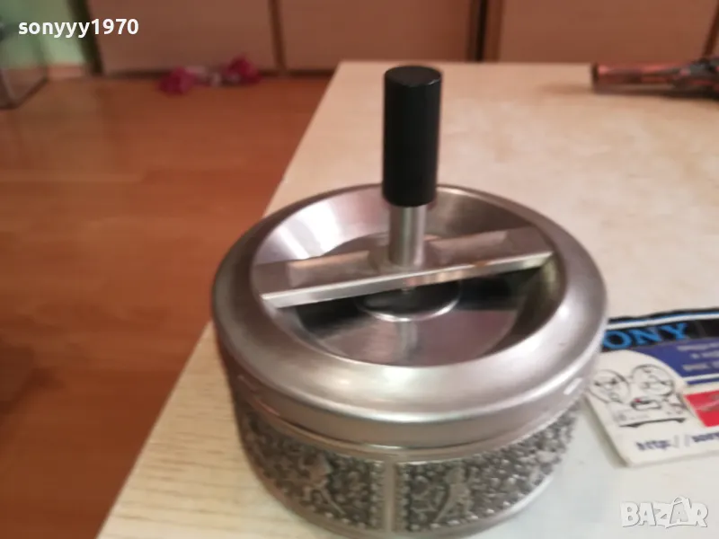 ERHARD MADE IN GERMANY-НЕМСКИ МЕТАЛЕН ПЕПЕЛНИК С МАРКИРОВКИ-ВНОС SWISS 2601251648, снимка 1