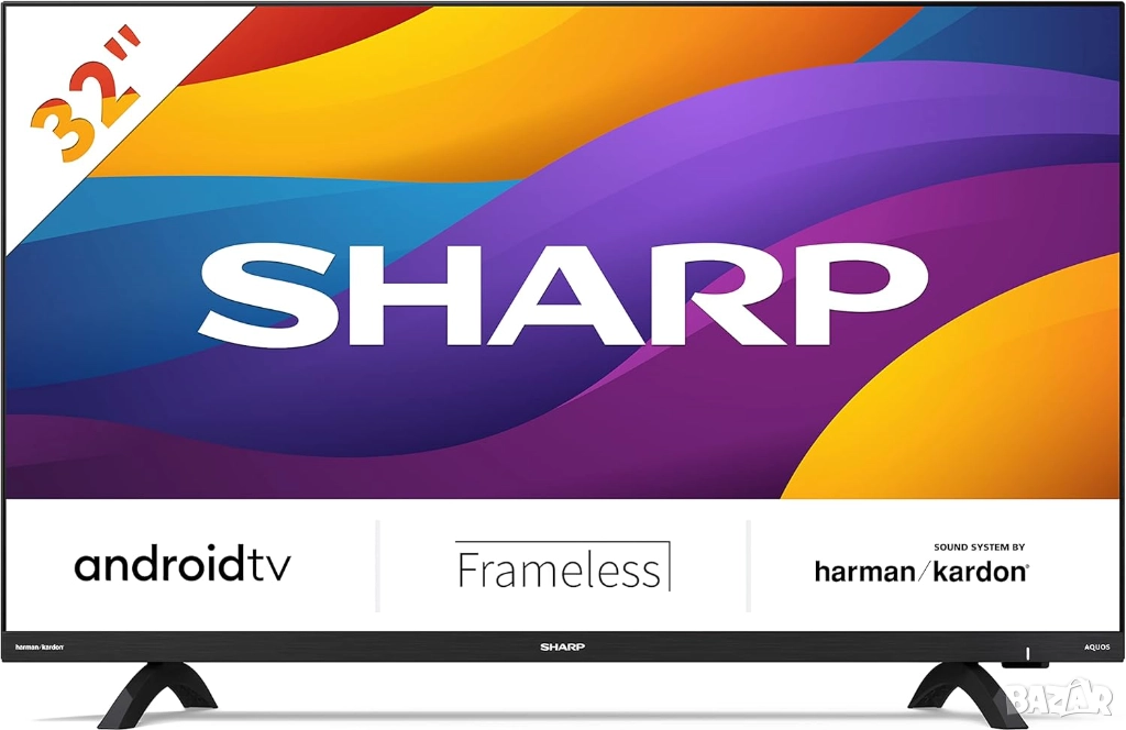 TV Sharp 32DI6EA 32" Android Smart TV/Harman Kardon, снимка 1