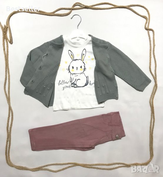РАЗПРОДАЖБА-Бебешки Комплект от 3 Части за МОМИЧЕТА, снимка 1