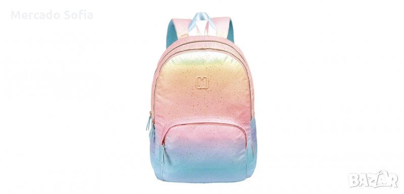 Ученическа раница Mercado Trade, Пастелни цветове, снимка 1