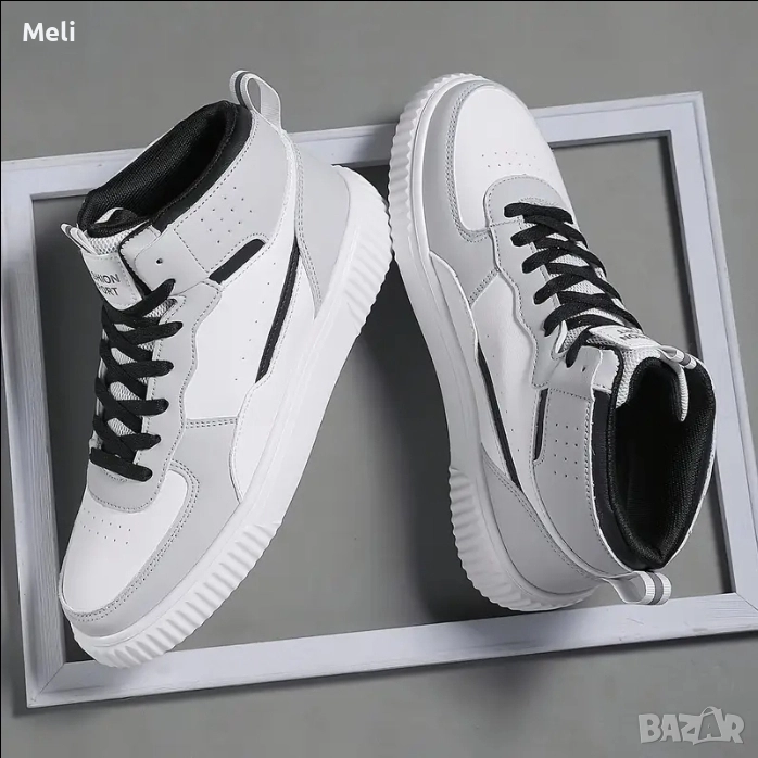 Нови спортни кецове – бяло/сиво, №43, снимка 1