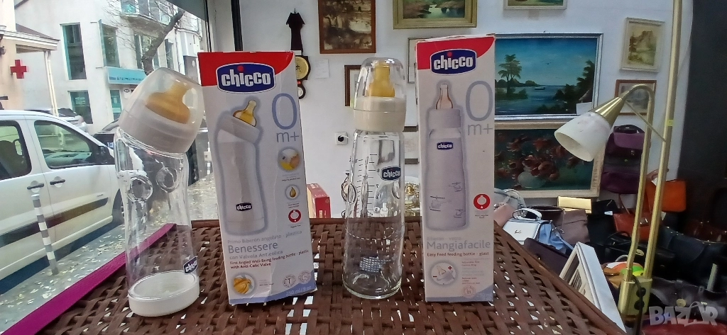 Chicco,Италия бебешки шишета по 240мл, снимка 1