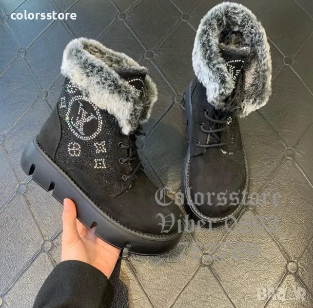 Черни зимни боти Louis Vuitton-VL57pi, снимка 1