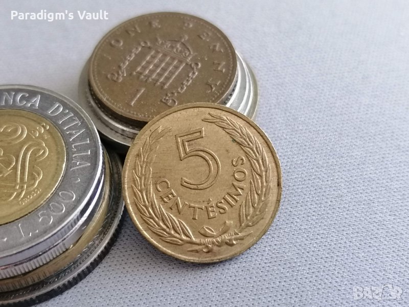 Монета - Уругвай - 5 чентесимо | 1960г., снимка 1