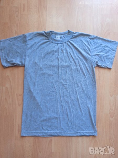 Памучна мъжка сива тениска Борти размер L и 2XL, снимка 1