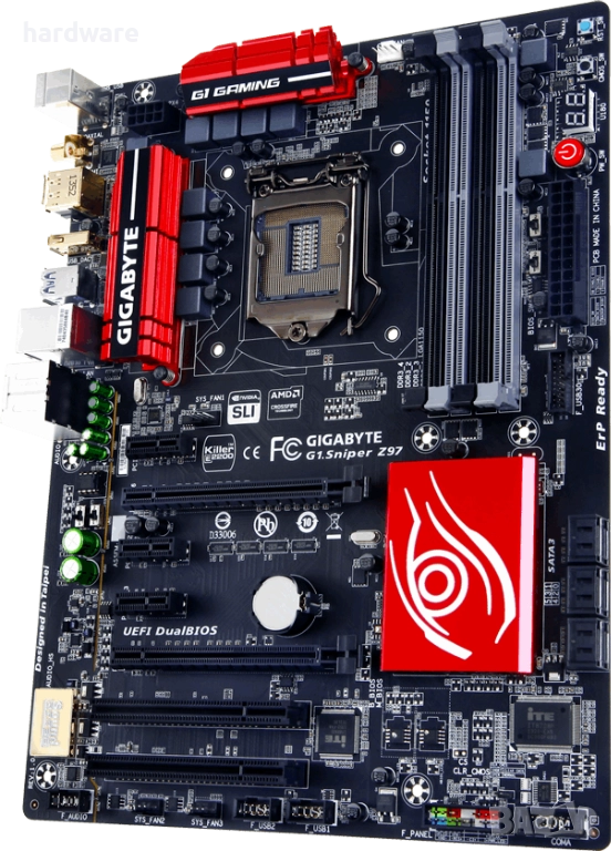 дънна платка gigabyte z97 sniper socket сокет 1150, снимка 1