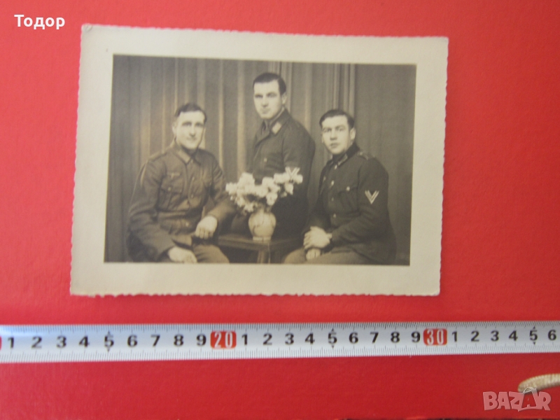 Стара снимка немски войник 3 Райх 22, снимка 1