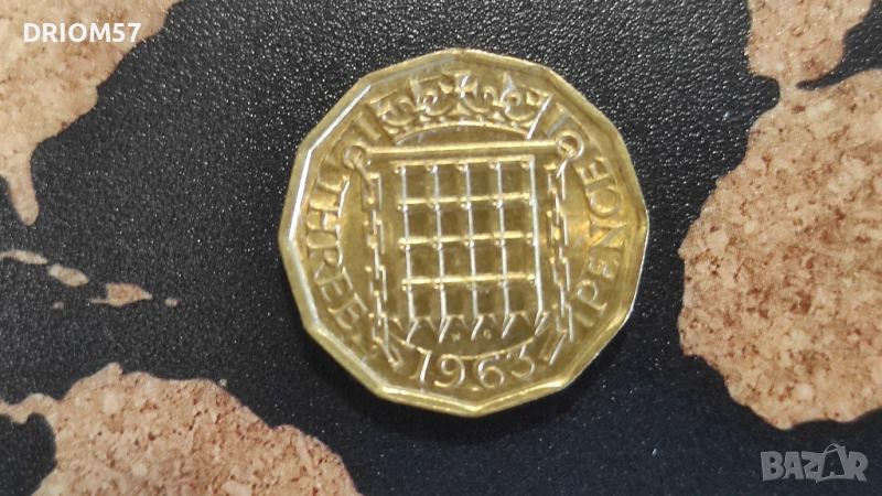 Монети Великобритания-5 бр.› Кралица Елизабет II (1963-1967), снимка 1