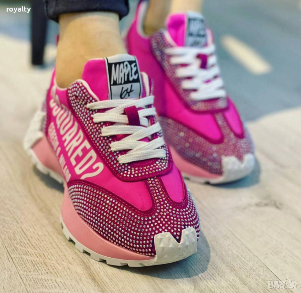 DSQUARED2 Дамски Маратонки с Камъни 36-40 Номер с Кутия , снимка 1