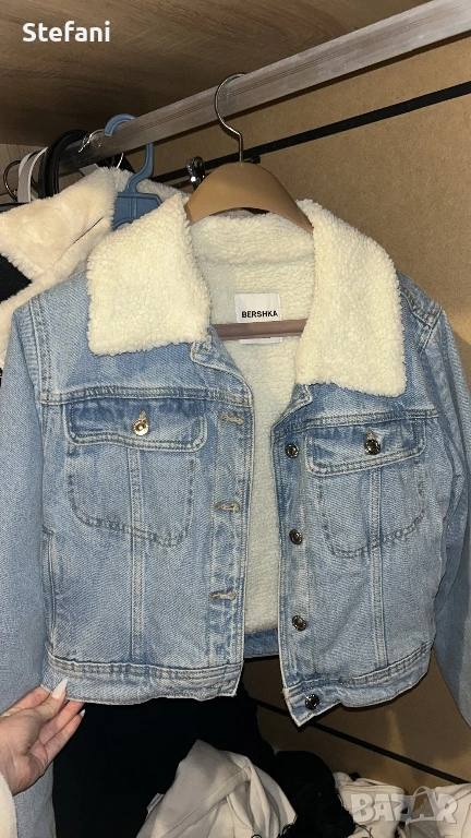Дънкено, зимно яке Bershka, снимка 1
