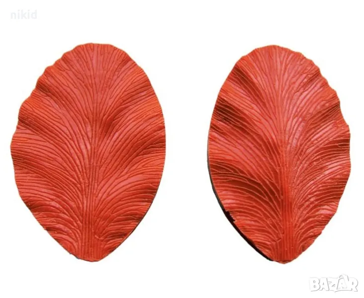 Грамадно листо листа вейнър силиконов молд Камелия огромни за фондан декор торта, снимка 1