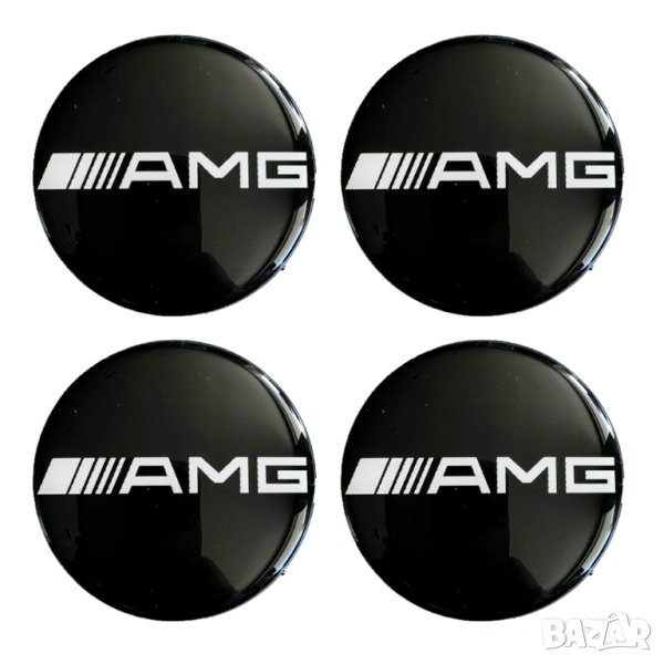 капачки за джанти АМГ Мерцедес Mercedes AMG 75mm комплект, снимка 1