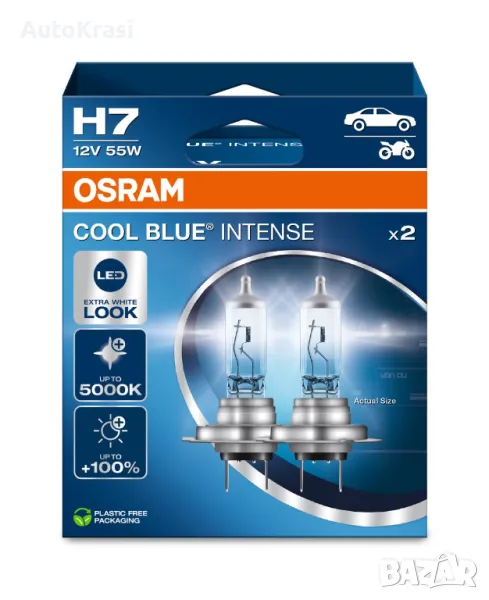 Крушка за фар OSRAM H7 - COOL BLUE INTENSE , снимка 1