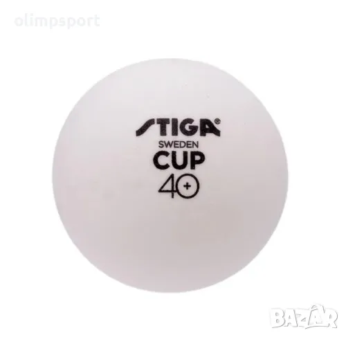Топче за тенис на маса STIGA Cup 40+, Бяло., снимка 1