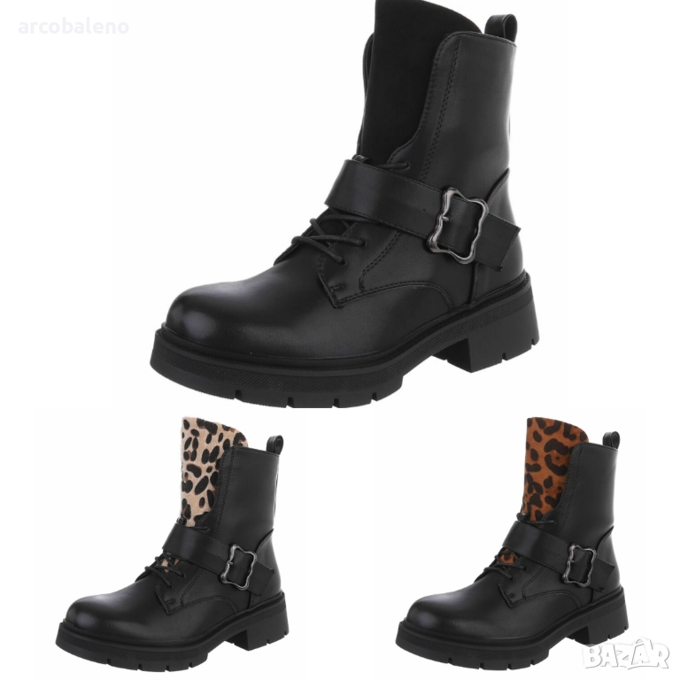 Дамски класически боти до глезена, 3цвята , снимка 1