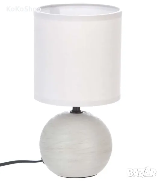 Сива нощна лампа-25х13 см./нощна лампа/настолна лампа, снимка 1