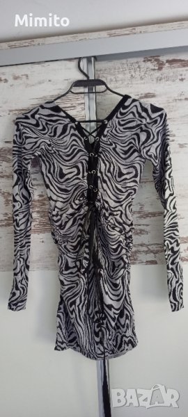 Бутикова туника с връзки, снимка 1