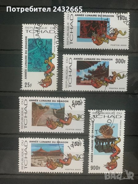 691. Чад 2000 = “ Китайската Нова Година. Година на Дракона” , снимка 1