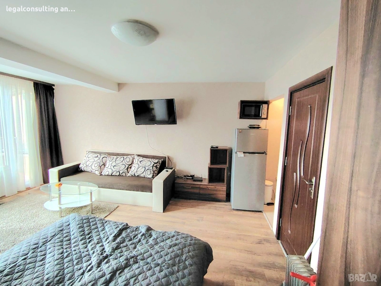 Едностаен, Център, ремонтиран, обзаведен, за Ч. Л - 450 EUR. , снимка 1