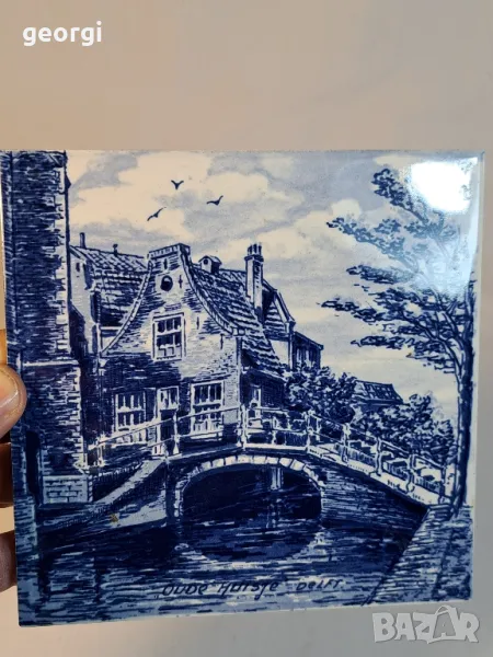 холандска декоративна керамична плочка Delft    4/4, снимка 1