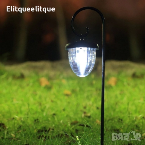 Соларна LED лампа с форма на жълъд, снимка 2 - Лед осветление - 52217852