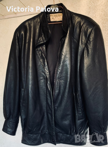 Кожено яке бомбър, Канада, унисекс, снимка 2 - Якета - 44758390