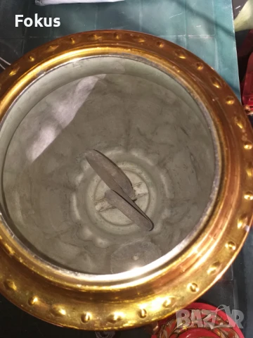 Уникален руски ръчно рисуван самовар чайник, снимка 3 - Антикварни и старинни предмети - 50839856