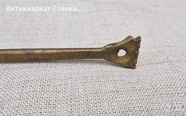 Винтидж месингово колелце за рязане на тесто, снимка 5 - Декорация за дома - 55772185