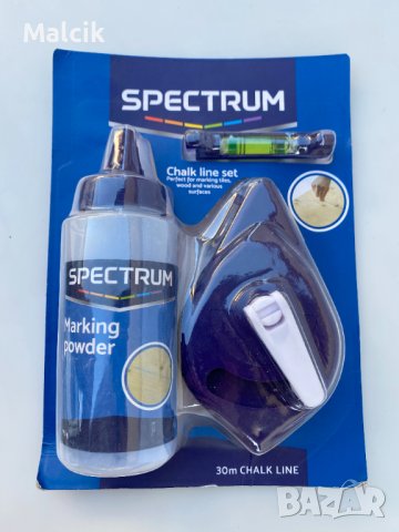 Комплект зидарска чертилка с боя и малък нивел 