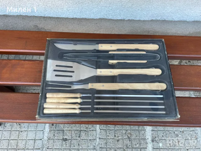 Прибори за барбекю-8 части, снимка 2 - Барбекюта - 50316012