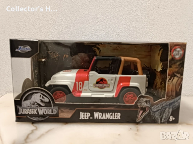 Jurassic World jeep Wrangler Jada Jurassic Park мащаб 1:32