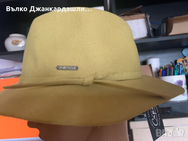 Шапка федора Capo Austria, нова с етикет, размер 56, снимка 4 - Шапки - 53095894
