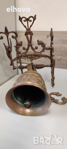 Стара бронзова камбана за врата#1, снимка 3 - Антикварни и старинни предмети - 44365741