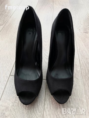 Дамски обувки MANGO Манго 36 номер черни, снимка 1 - Дамски обувки на ток - 41595789