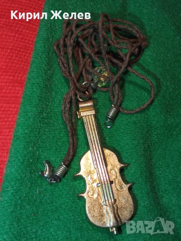 ЗЛАТИСТ АРТ МЕДАЛЬОН - ЦИГУЛКА с ФАСЕТИРАН КРИСТАЛ КОЛИЕ МУЗИКАЛЕН ПЕНДАНТ 25518, снимка 11 - Колиета, медальони, синджири - 35527236