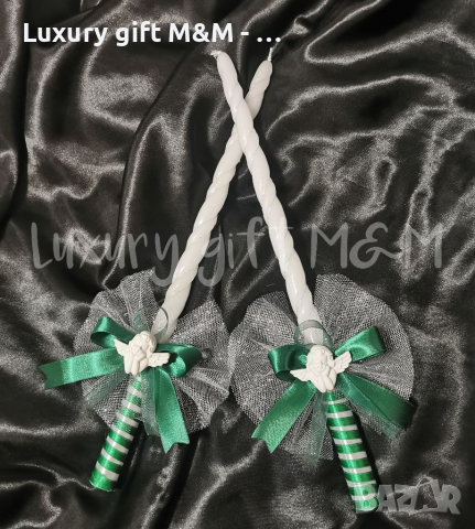 Свещи за кръщене / Свещи за сватба, снимка 9 - Сватбени аксесоари - 36079756