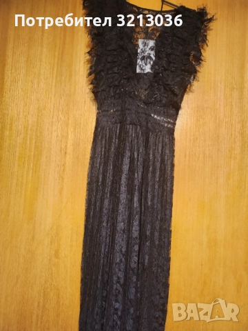 ОФИЦИАЛНА ДЪЛГА РОКЛЯ Zara, снимка 2 - Рокли - 52283557