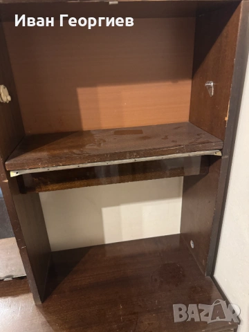 Тоалетка тъмнокафява с огледало 140/100/34 см , снимка 4 - Тоалетки - 53328506