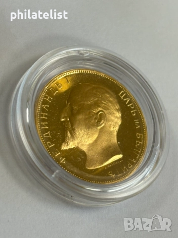 България 1912 - 20 лева , рестрайк - Златна монета Restrike, снимка 2 - Нумизматика и бонистика - 51980874