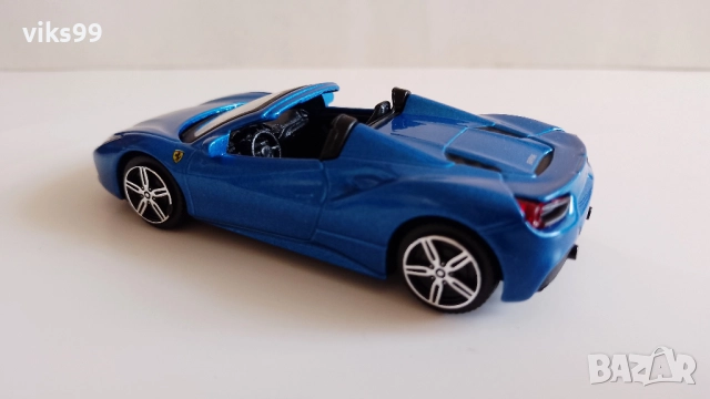 Bburago Ferrari 488 Spider - Мащаб 1:43, снимка 3 - Колекции - 52430489