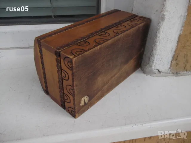 Кутия дървена пирографирана, снимка 5 - Колекции - 50381468