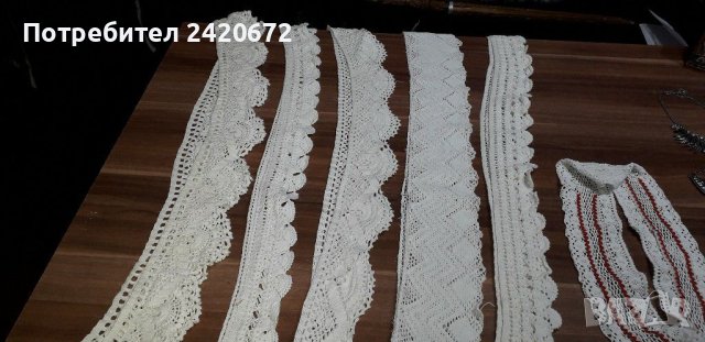 Ръчно плетени  дантели, снимка 1 - Декорация за дома - 41374442