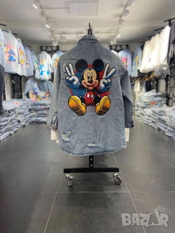 Дънково яке тип риза с анимационни герои на едро и дребно , снимка 9 - Якета - 51615427