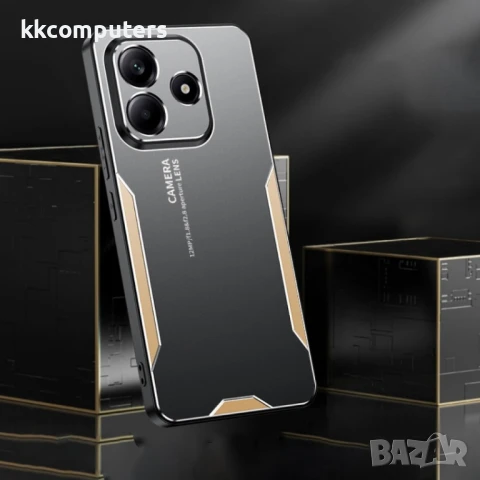 Xiaomi Redmi Note 14 5G TPU Hybrid Metal Удароустойчив Калъф и Протектор, снимка 6 - Калъфи, кейсове - 50904142