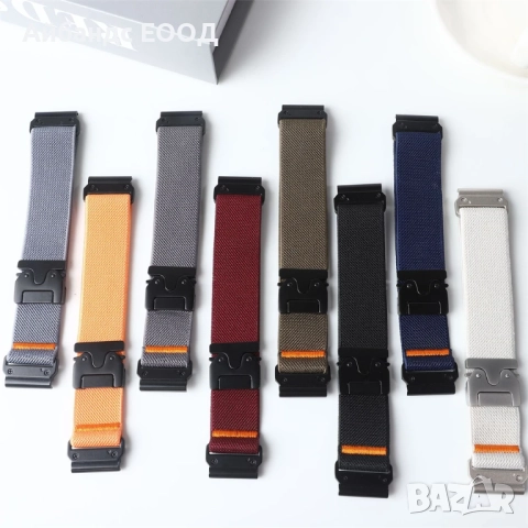 Текстилна каишка за Garmin с Quickfit 20 | 22 | 26 mm., снимка 4 - Аксесоари за Apple - 52122054