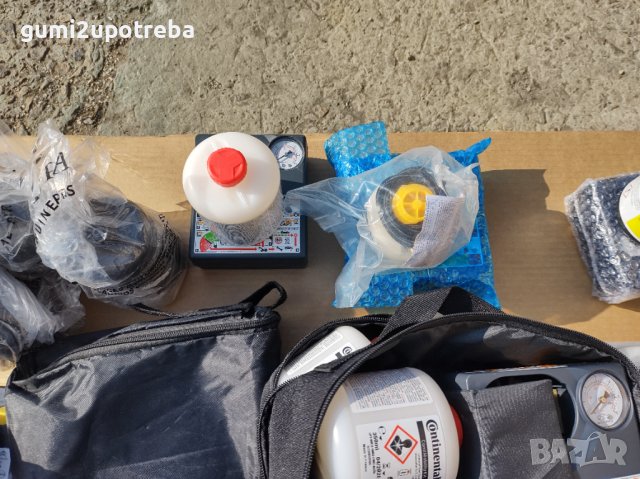 Мобилен Компресор Авариен Комплект с Пяна за Гуми Авто компресор, снимка 8 - Аксесоари и консумативи - 43911805