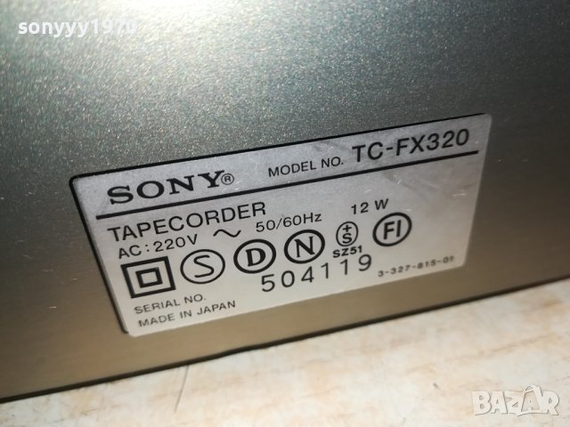 SONY TC-FX320 DECK MADE IN JAPAN-ВНОС SWISS 0410231414, снимка 11 - Декове - 42431345